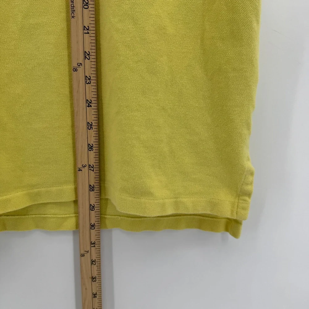 Polo Ralph Lauren Polo Shirt Mens XXL Yellow‎ Short Sleeve Blue Pony Logo Pique